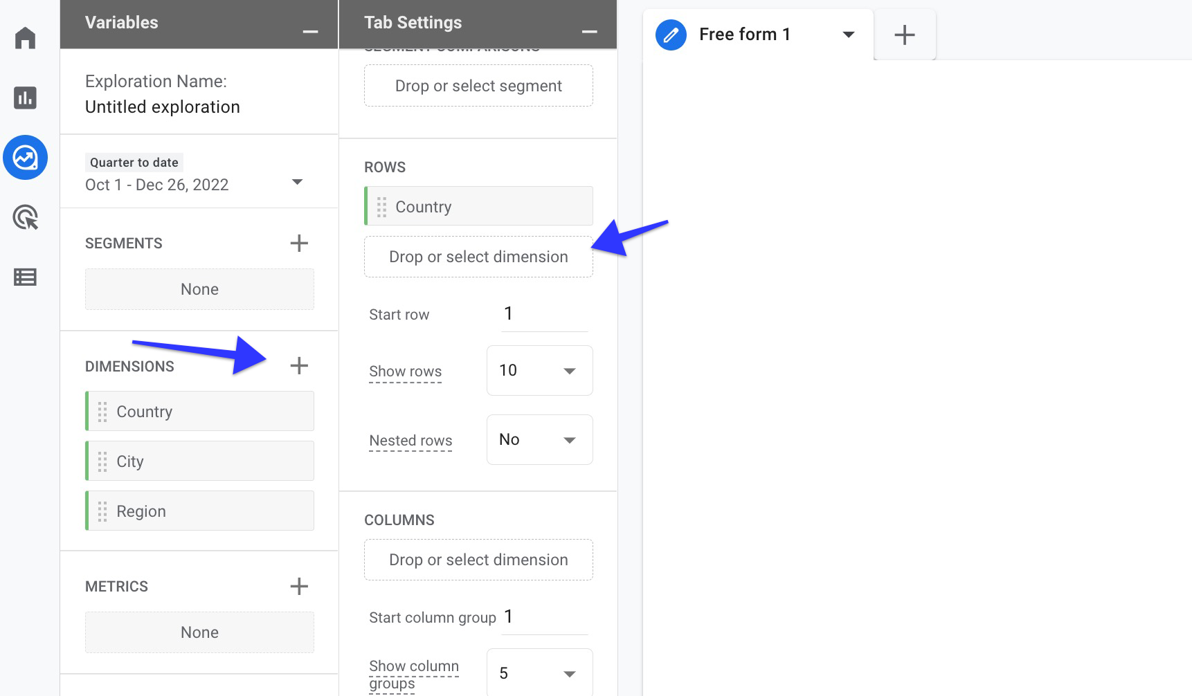 Add dimensions to your report