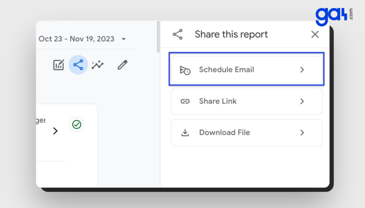 GA4 Schedule Email Reports