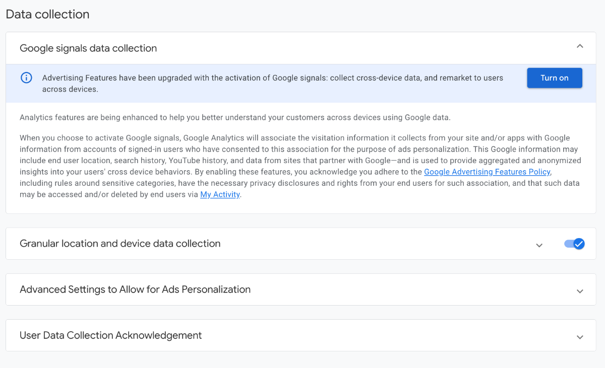 Data Collection - GA4