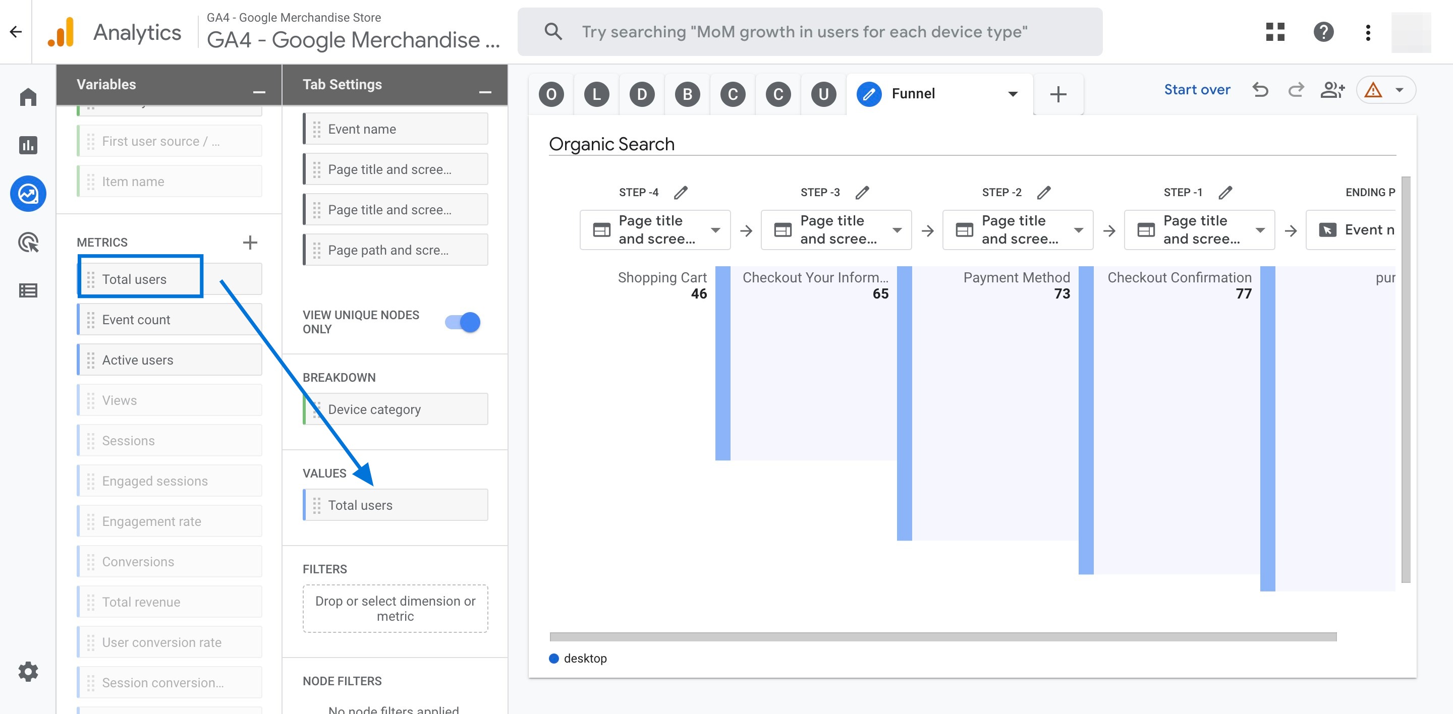 Add metric & view report