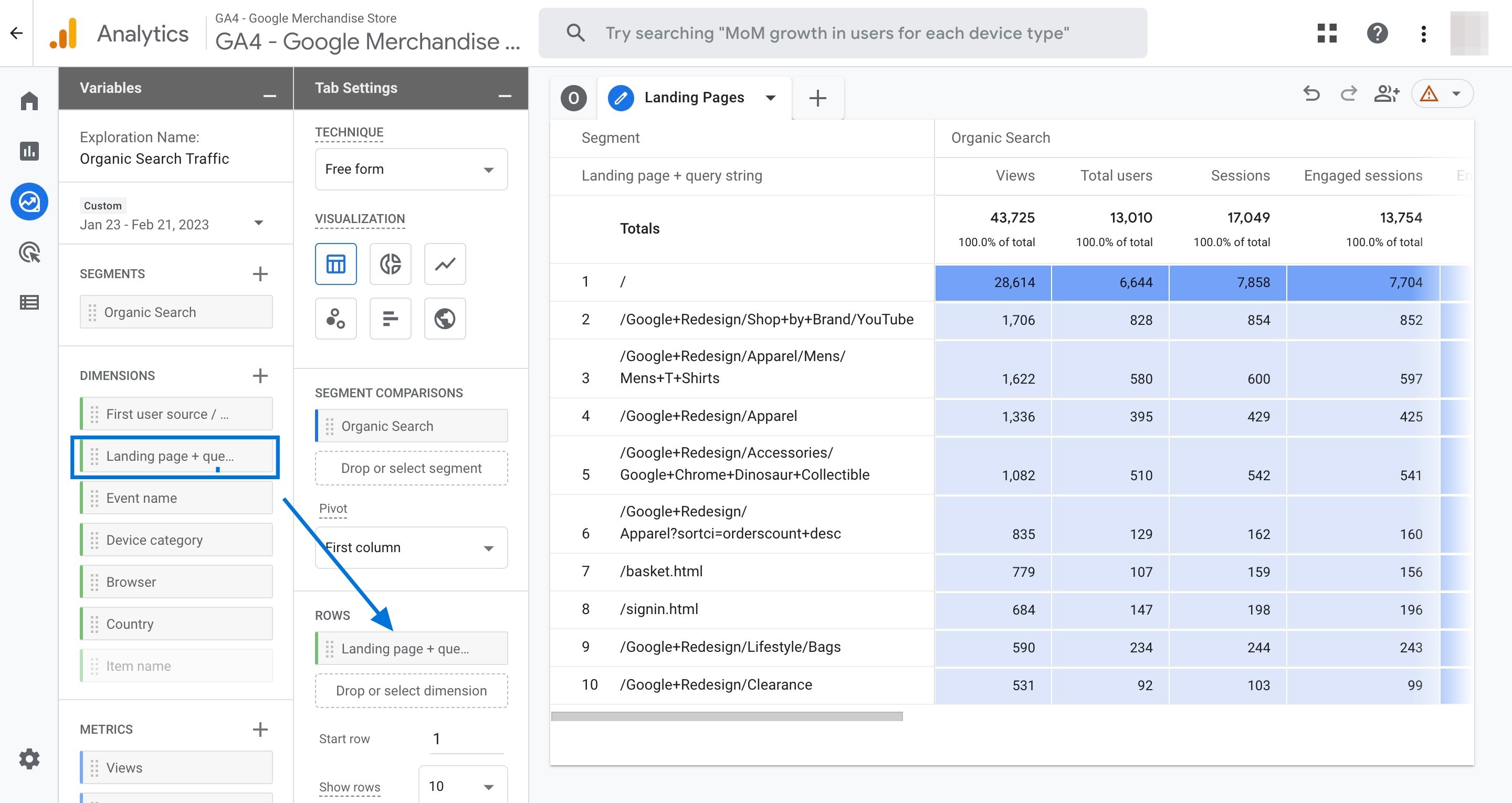 Add dimension & see your report