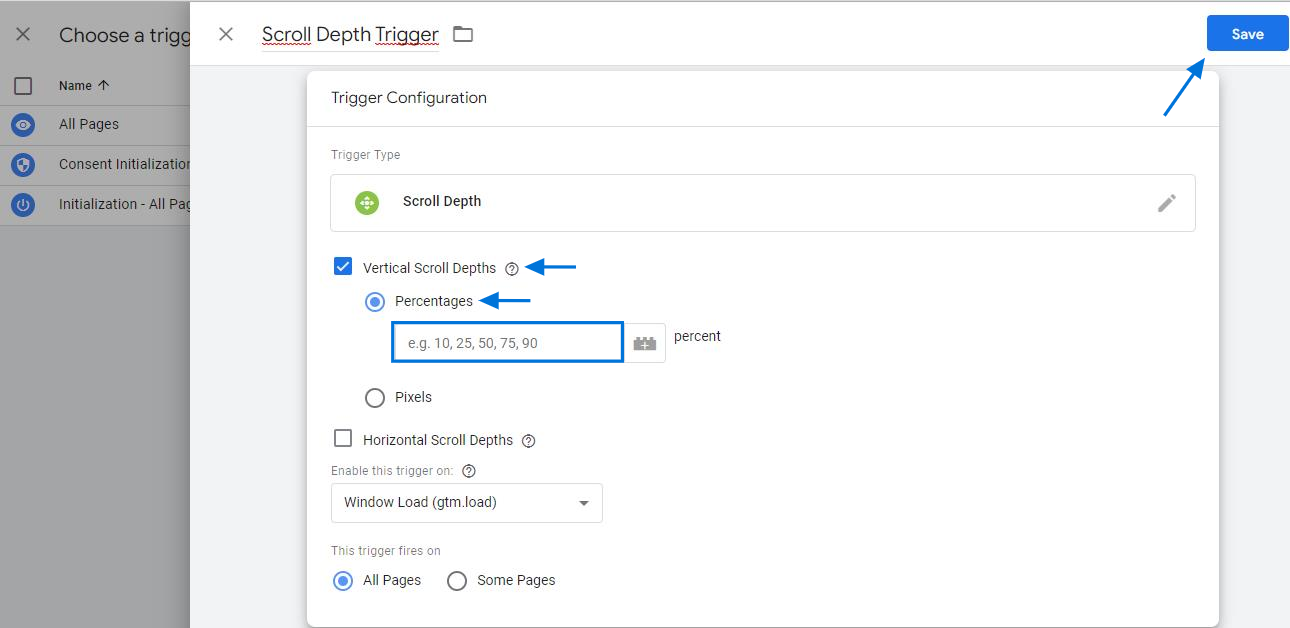 Configure Your Scroll Trigger