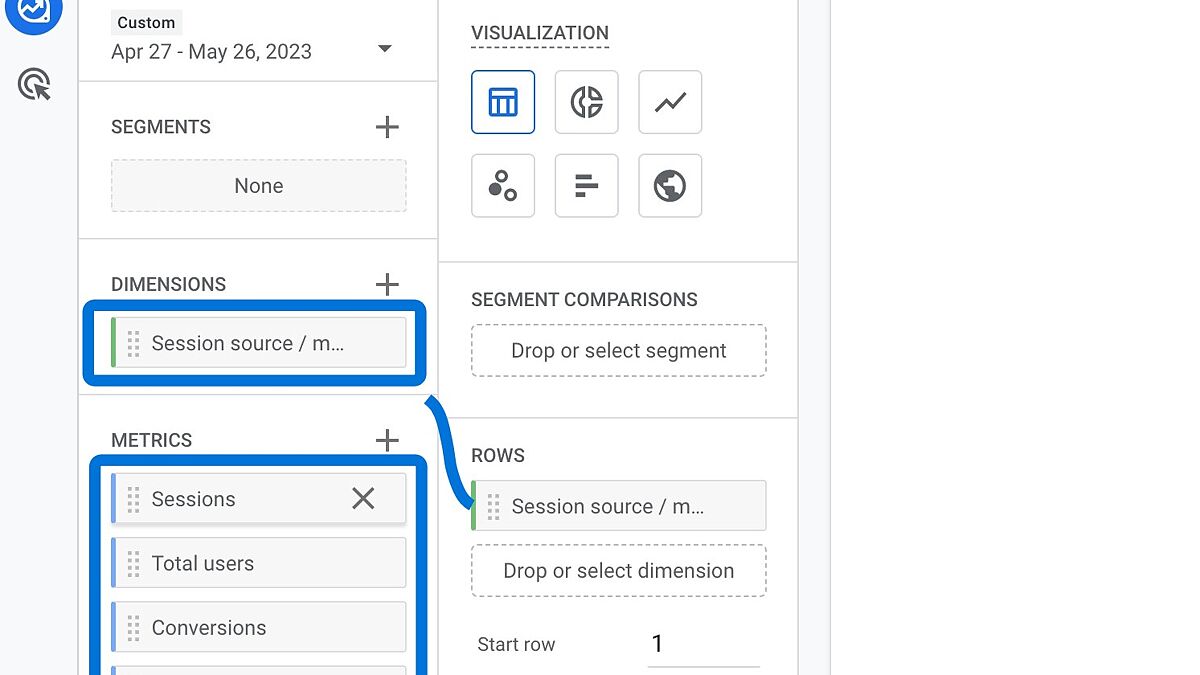 6. Add these variables to the report.