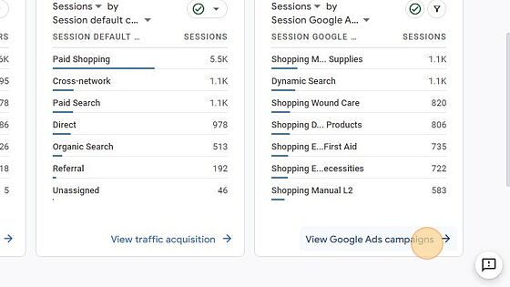 View Google Ads Campaigns