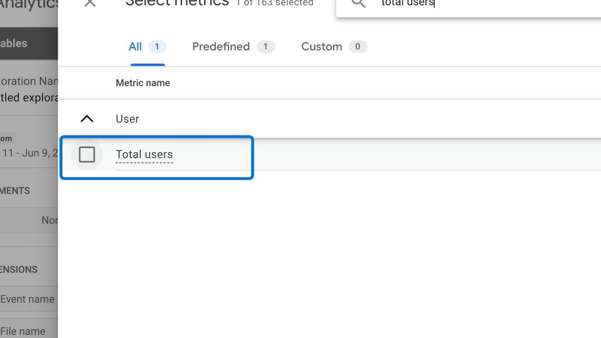 Import metrics