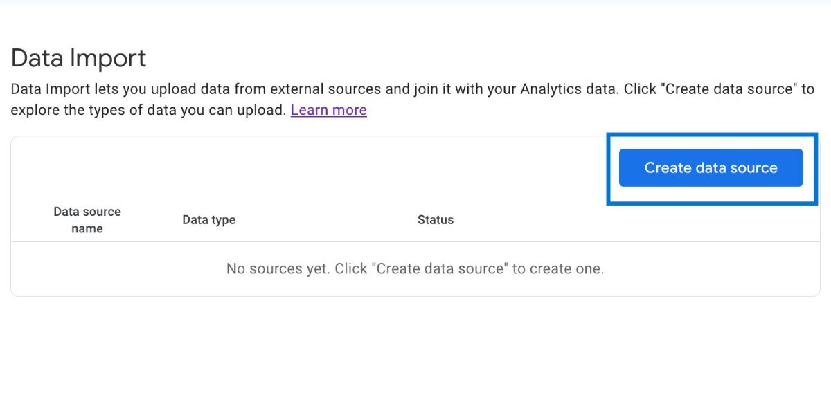 Click Create Data Source