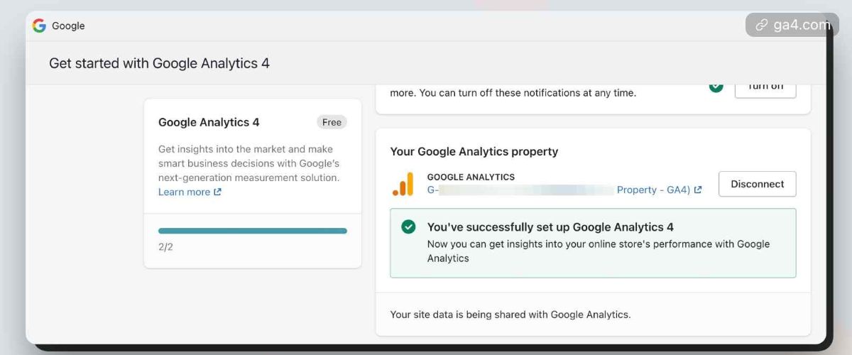 Set up GA4 on Shopify