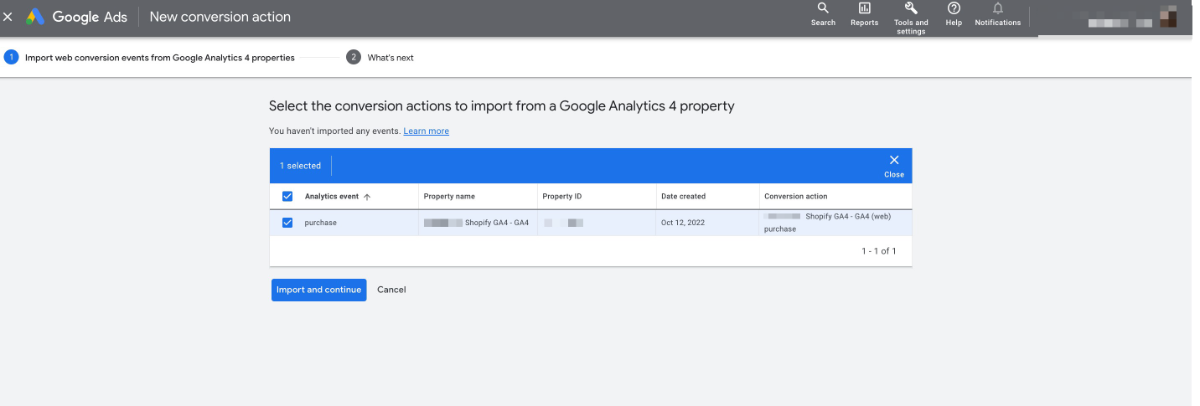 How to import GA4 conversions into Google Ads
