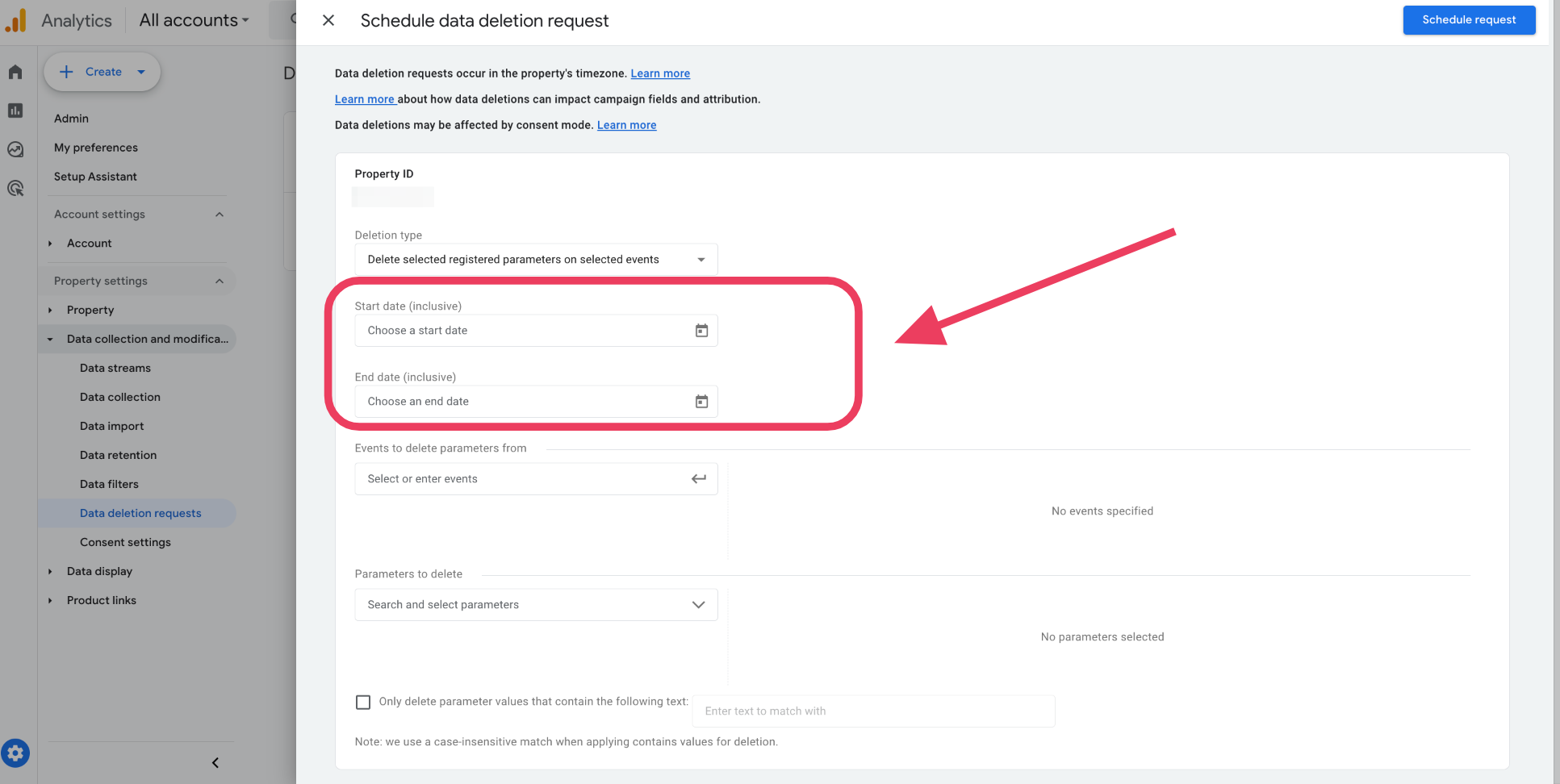 Step 5: Specify the Date Range