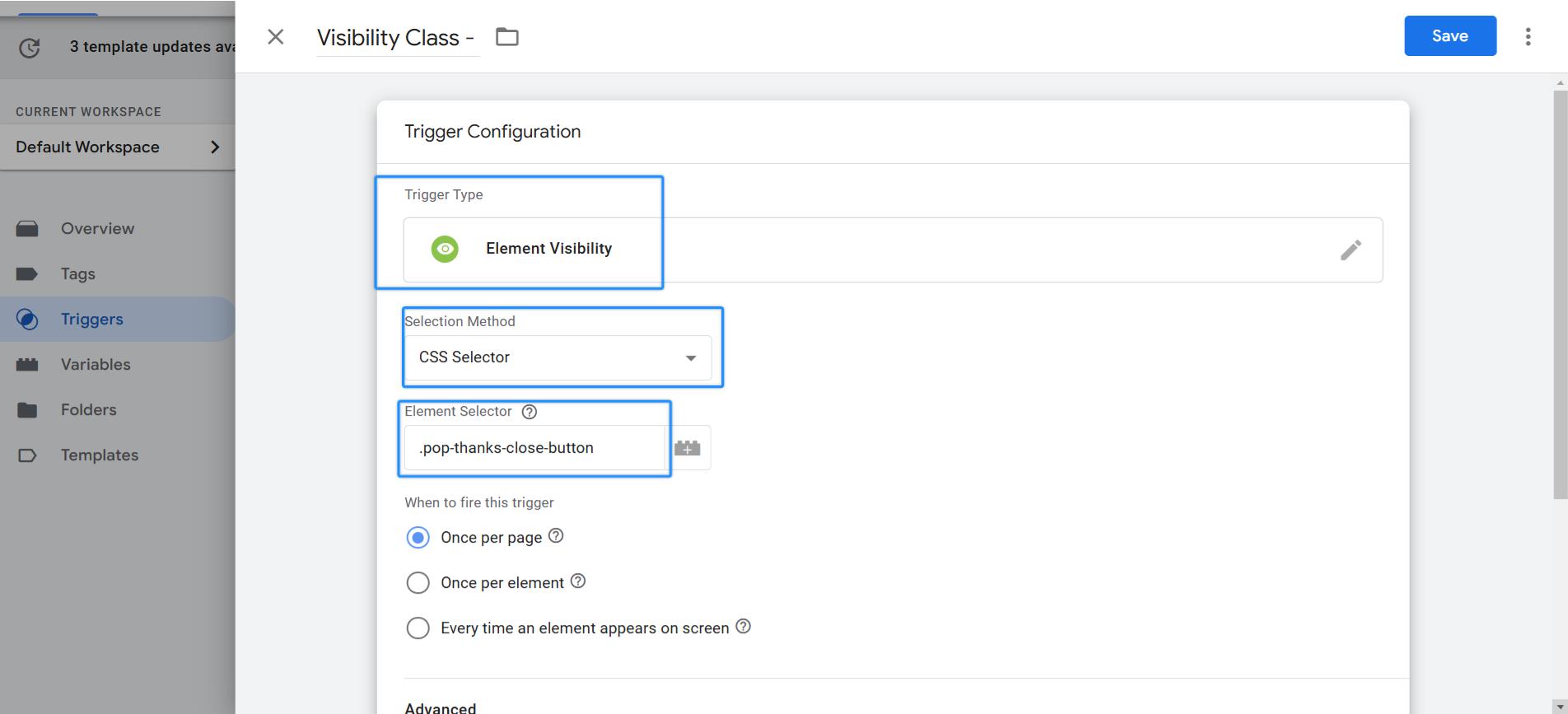 Create a Submission Trigger in GTM