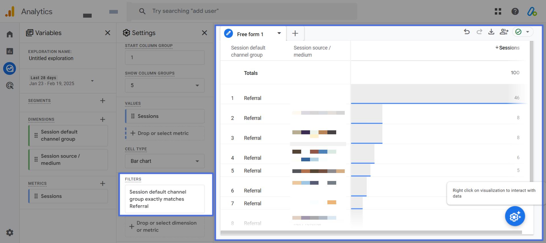 Filter for Referral Traffic