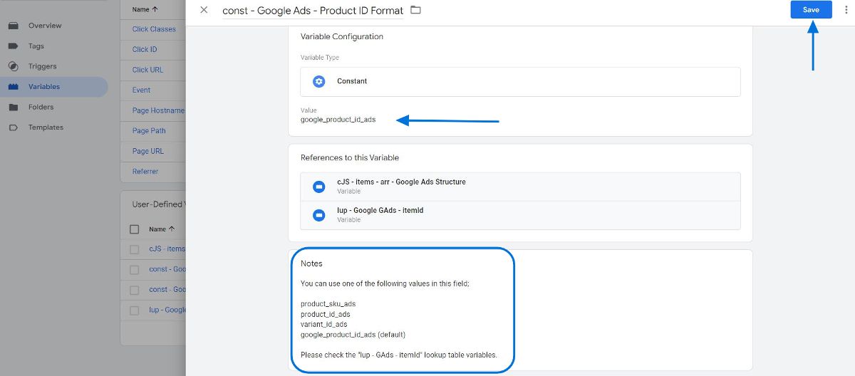 Change Your GAds Product ID Format