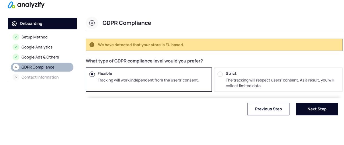 Select GDPR Compliance Level