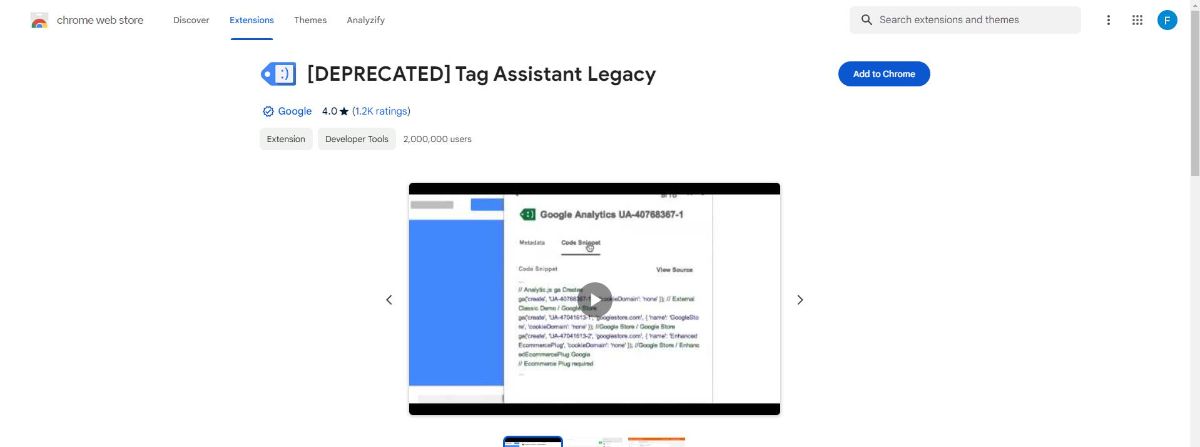 Download Tag Assistant Legacy