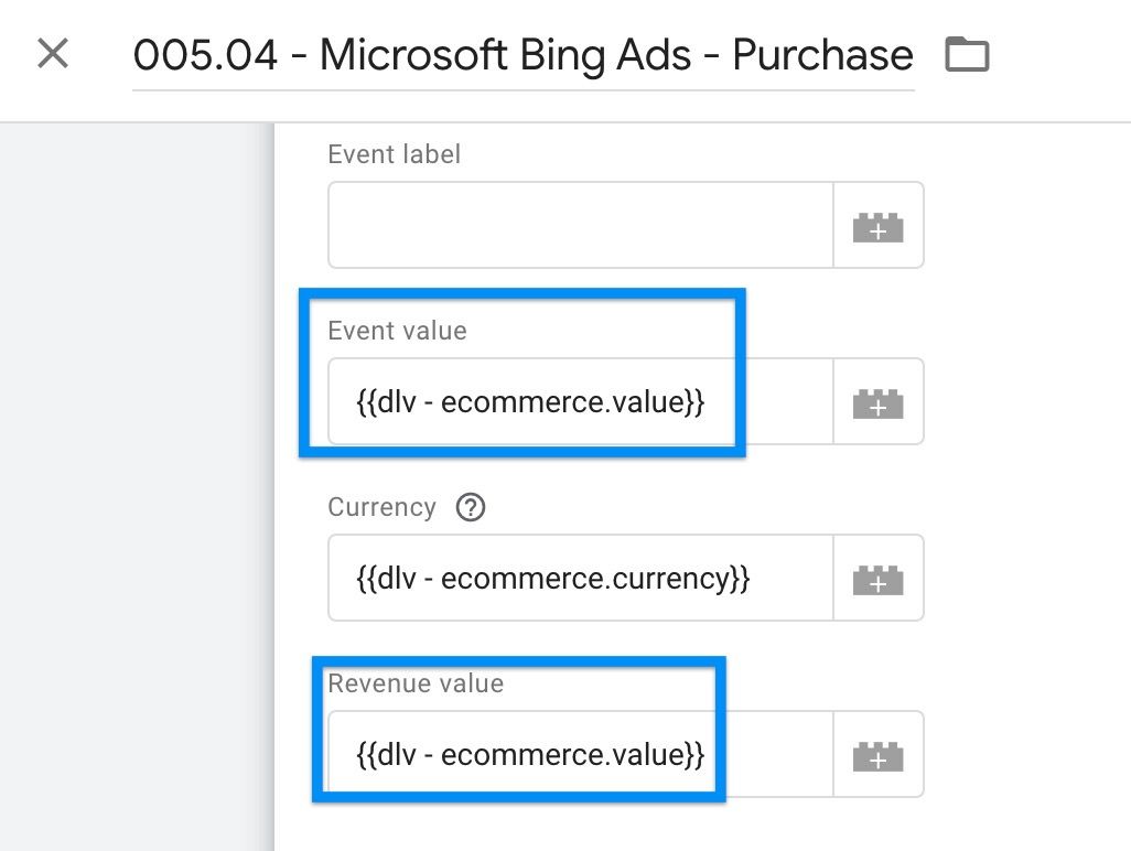 Adjust Tag Fields