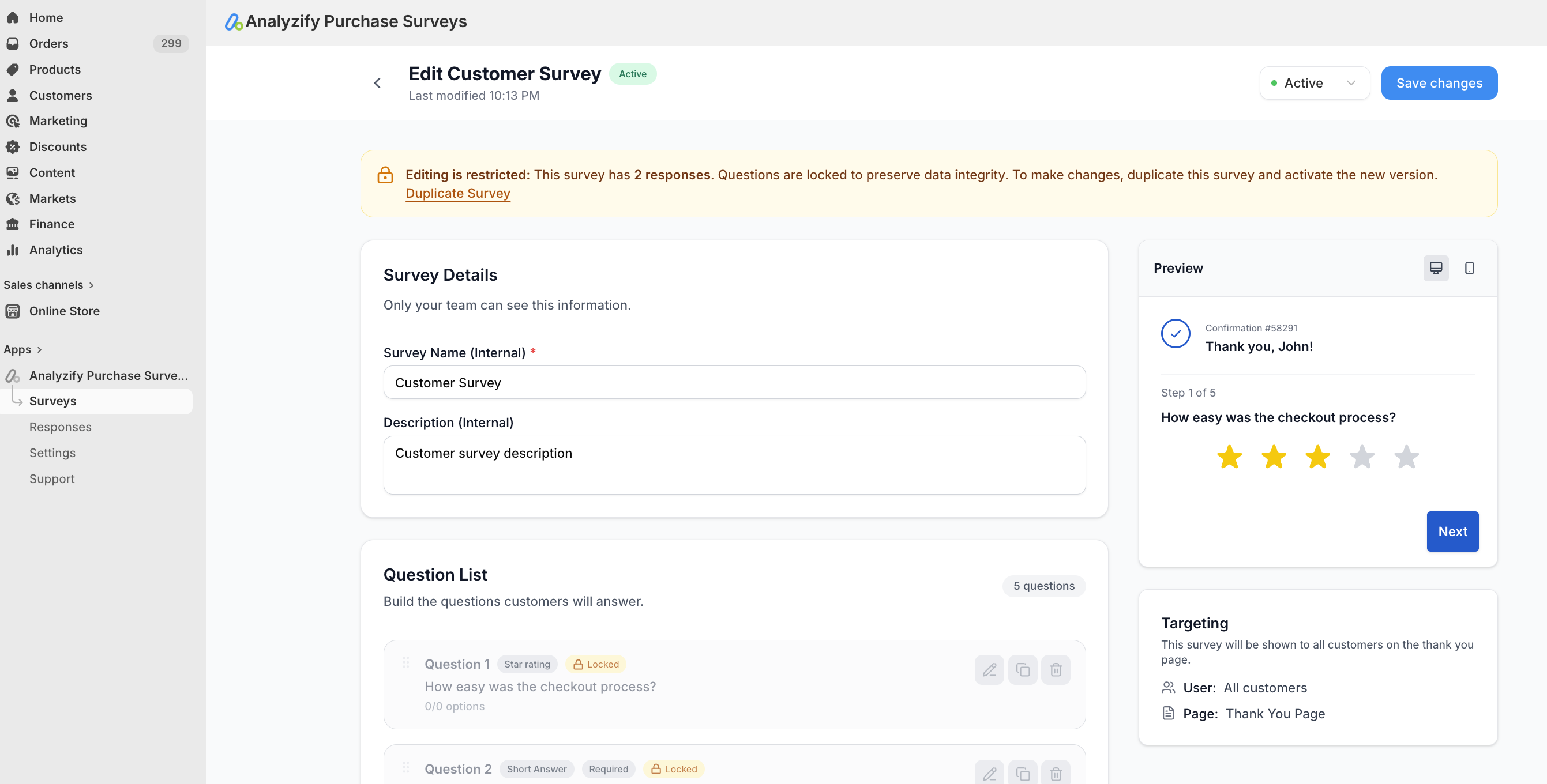 Editing After Getting Response