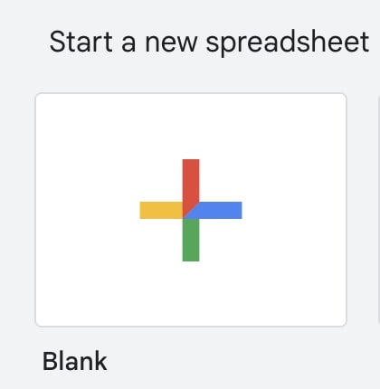 Create a new sheet