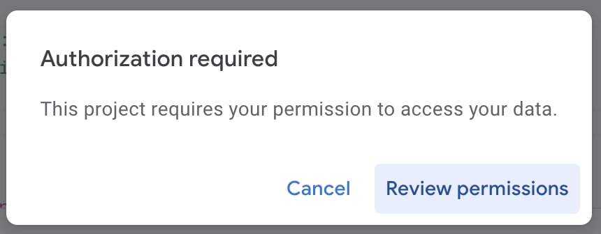 Review permission