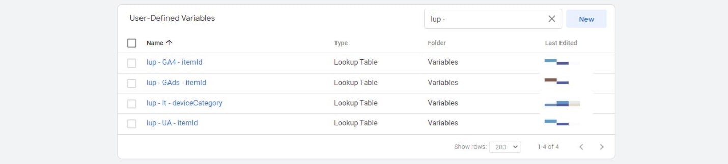 User-Defined Variables section