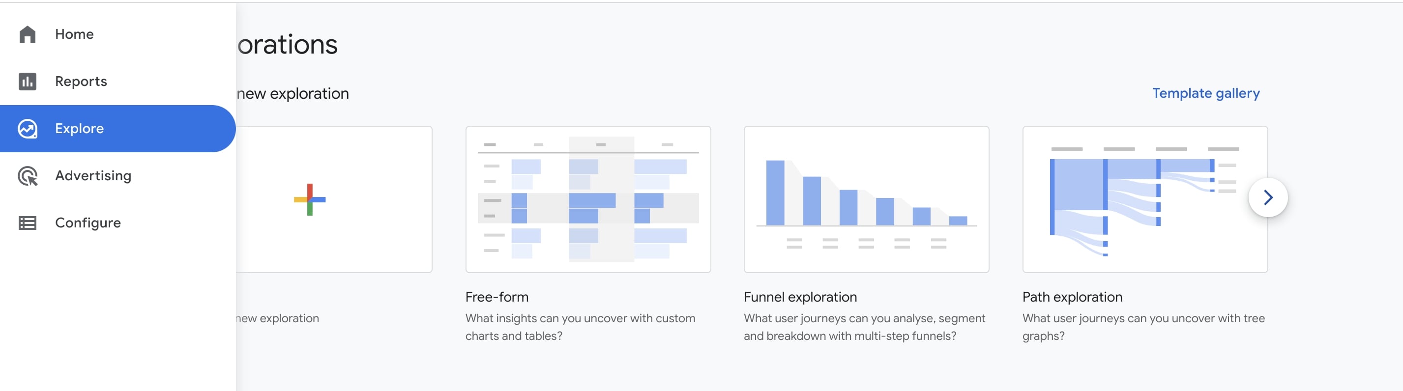 Empty report template