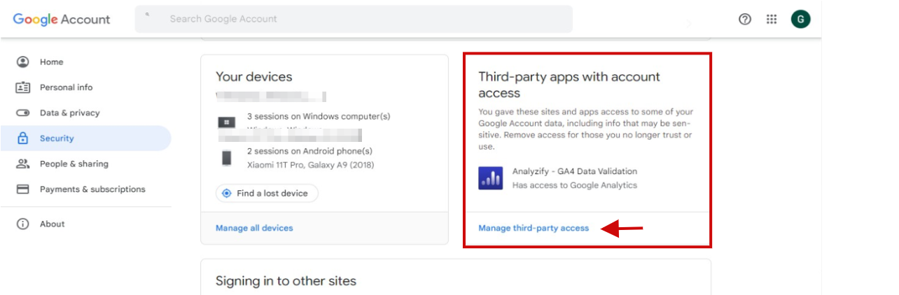 Manage Third-Party Access