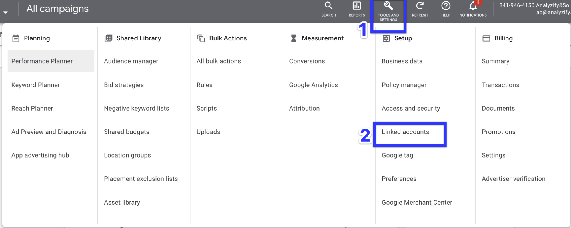 Log in to Google Ads