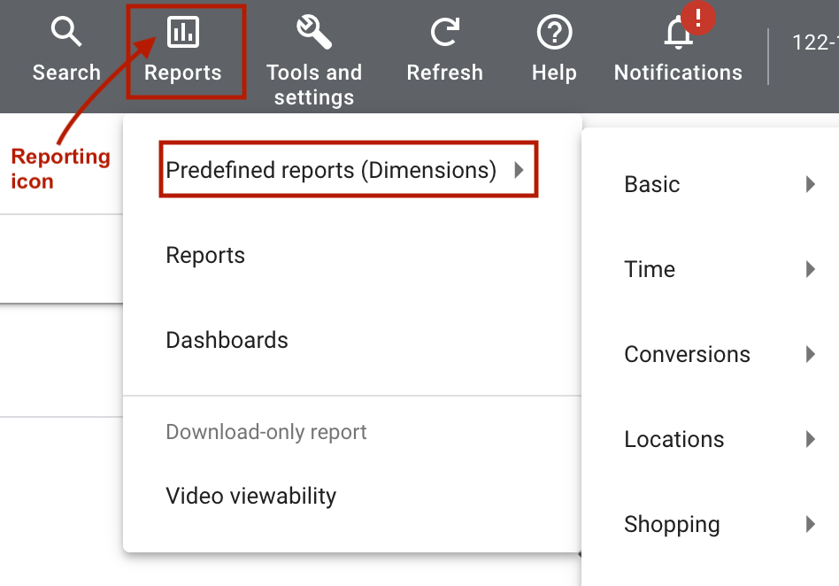 Modifying Report