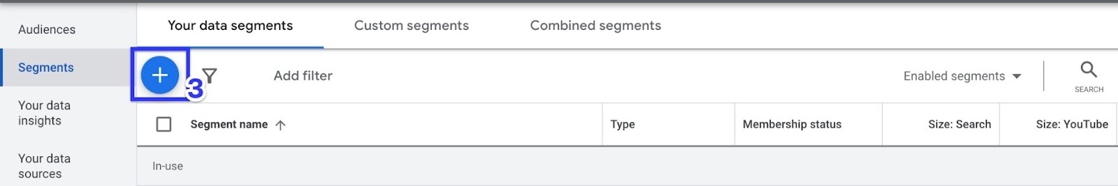 Segments Google Ads