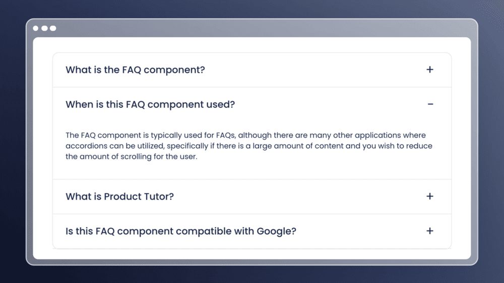 FAQs & Tabs & Accordions